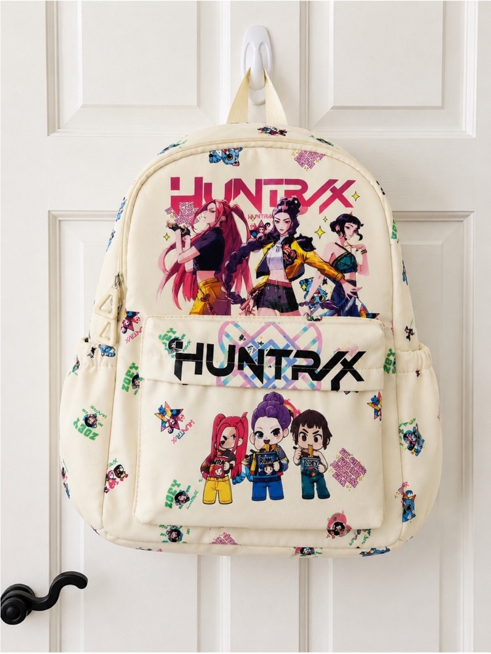 KPOP Demon Hunters Kids Backpack | Cream School Bookbag